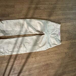 Kids Cream Jeans